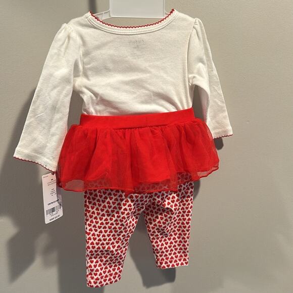 Carter’s 3 Month Baby Valentine’s Day Tutu Two-Piece Set - Picture 11 of 11